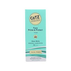 COTZ Face Prime & Protect Tinted Mineral Sunscreen Primer SPF 40 - 1.5 oz